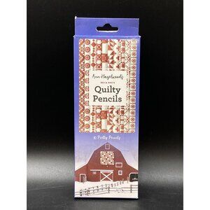 Ann Hazelwood's Red & White Quilty Pencils 10 Quilt Pattern #2 HB Graphite